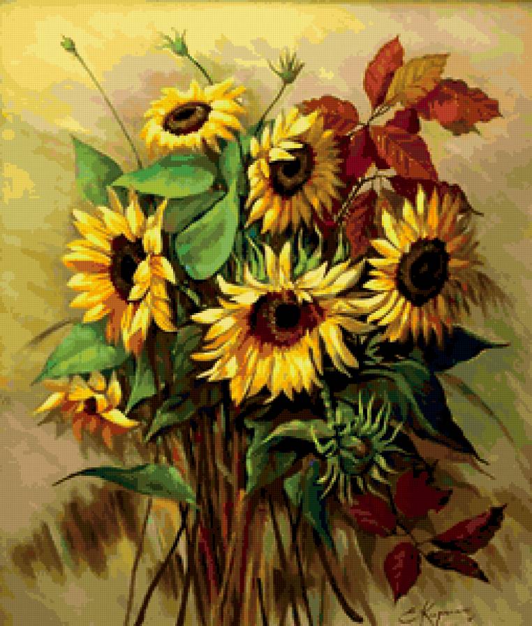 подсолнухи - предпросмотр
