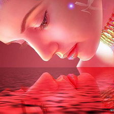 Схема вышивки «Отражение»