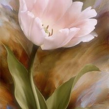 Схема вышивки «тюльпан»