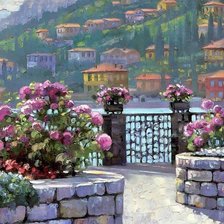 Схема вышивки «пейзаж»