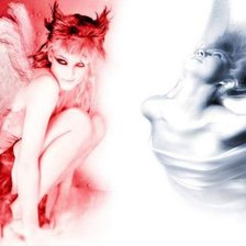 Схема вышивки «Ангел и демон»