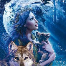 Схема вышивки «Богиня природы»