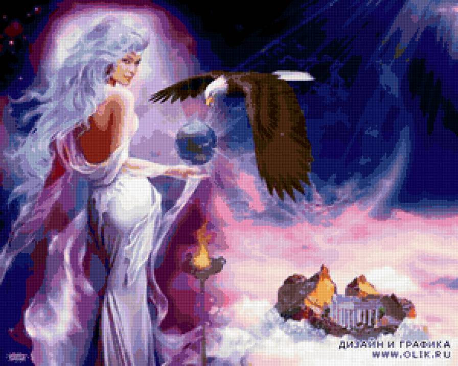 Богиня - девушка, богиня, фентези - предпросмотр