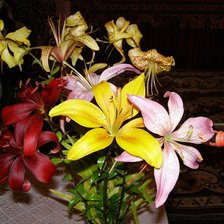 Схема вышивки «лилии»