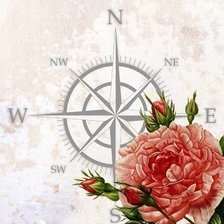 Схема вышивки «роза ветров»