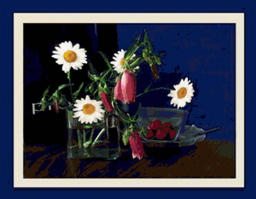 №365548 - цветы, ягоды, букет, натюрморт - предпросмотр