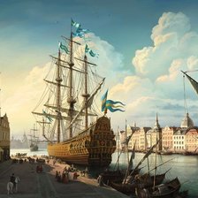 Схема вышивки «в порту»