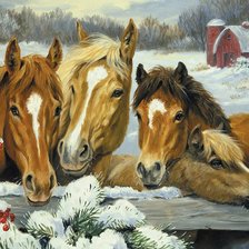 Схема вышивки «лошади»