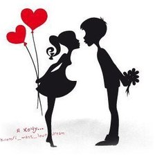 Схема вышивки «поцелуй»