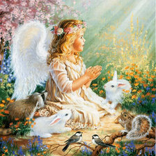 Схема вышивки «ангелочек»