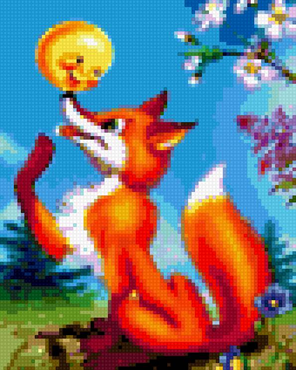 лиса и колобок - лиса, сказка, колобок - предпросмотр