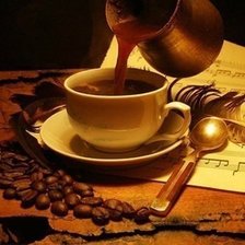 Схема вышивки «кофе»