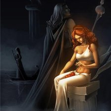 Схема вышивки «Персефона и Аид»