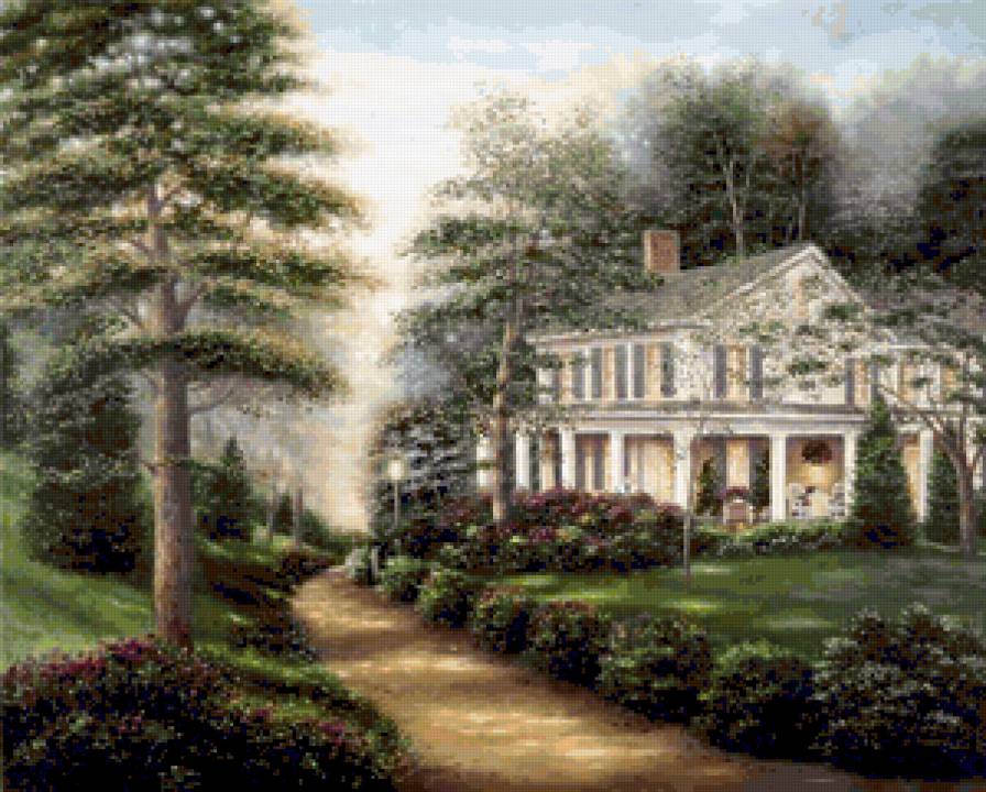 домик - картина - предпросмотр