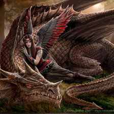 Схема вышивки «дракон»