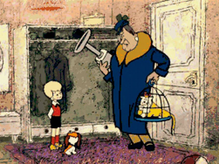 карлсон - детям, мультфильм, пес, малыш, сказка, варенье, кот, домработница - предпросмотр