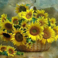 Схема вышивки «Подсолнухи»