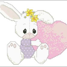 Схема вышивки «зая»