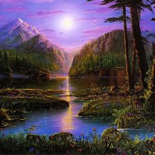 Схема вышивки «ночь»