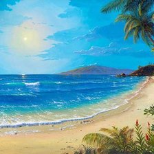 Схема вышивки «пляж»