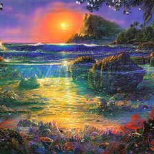 Схема вышивки «море»