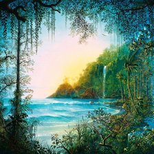 Схема вышивки «море»