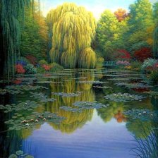 Схема вышивки «Пруд»