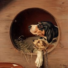 Схема вышивки «собачья серия»