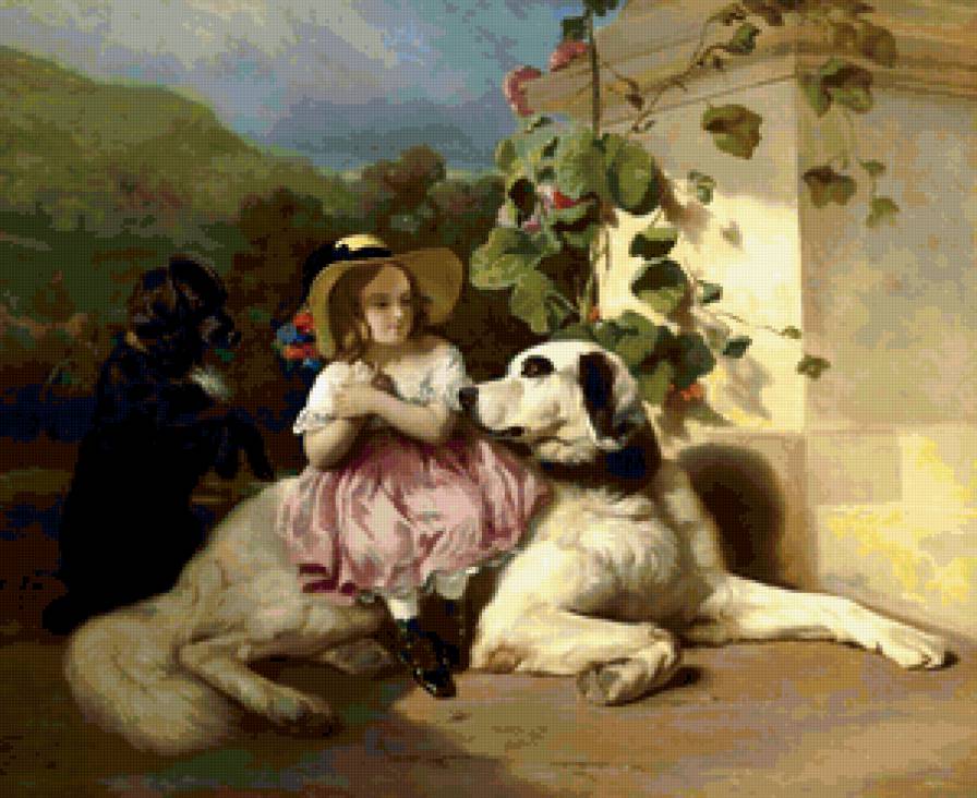 собачья серия - собаки, живопись - предпросмотр