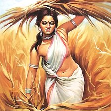 Схема вышивки «Индианка»