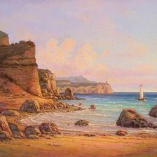 Схема вышивки «море»