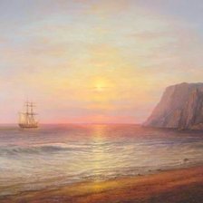 Схема вышивки «море»