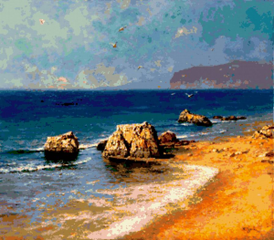 море - пейзаж, море, картина - предпросмотр