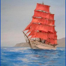 Схема вышивки «корабль»