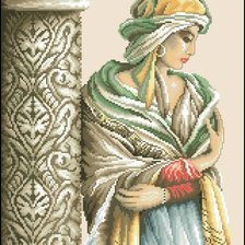 Схема вышивки «Восточная девушка»