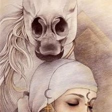 Схема вышивки «Восточная девушка»