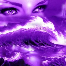 Схема вышивки «сиреневое море»