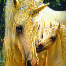 Схема вышивки «Единорог»