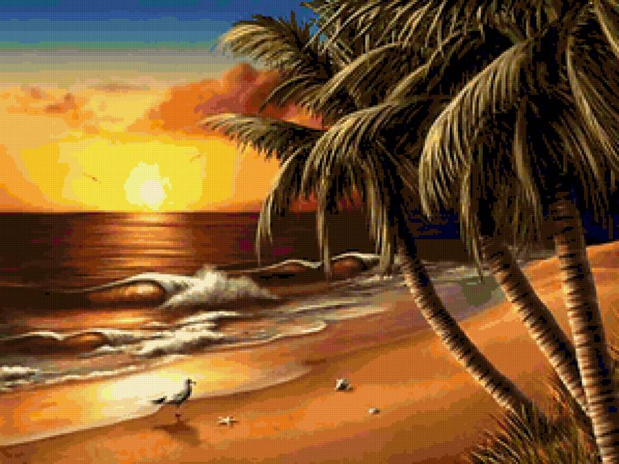 у моря - картина - предпросмотр