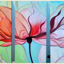 Схема вышивки «триптих-цветочек»