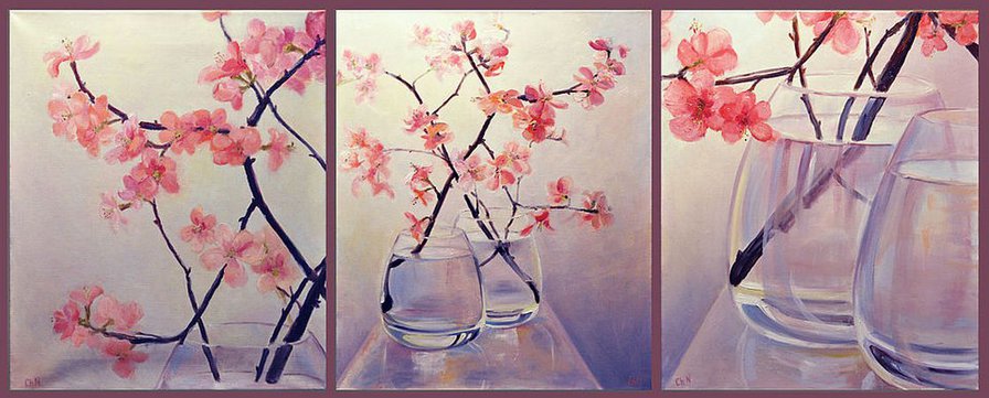 триптих-сакура - оригинал