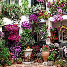 Схема вышивки «цветник»