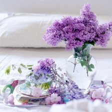 Схема вышивки «сирень»