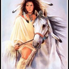 Схема вышивки «девушка»