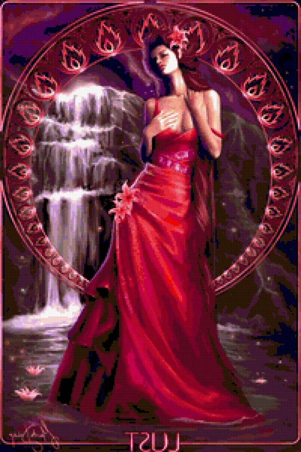 Семь смертных грехов. Вожделение. - картина. - предпросмотр