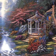 Схема вышивки «пейзаж»