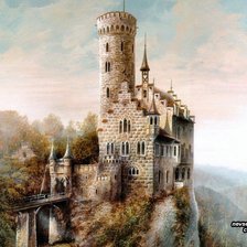 Схема вышивки «Замок»