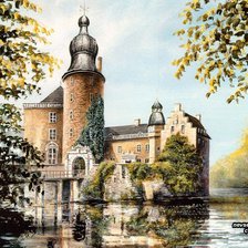 Схема вышивки «Замок»