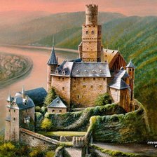 Схема вышивки «Замок»