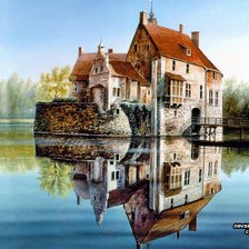 Схема вышивки «Замок»